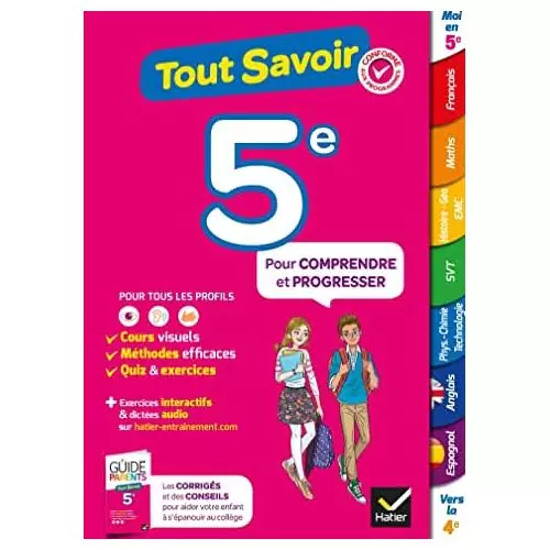 cahier de vacance 5eme