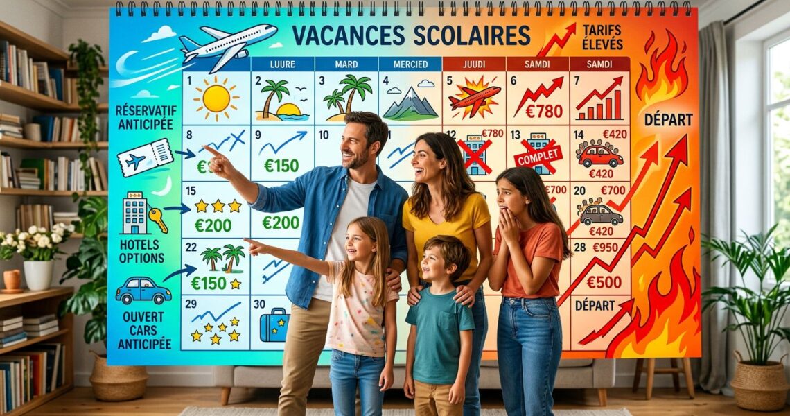 Réserver vacances scolaires : le bon moment pour payer moins