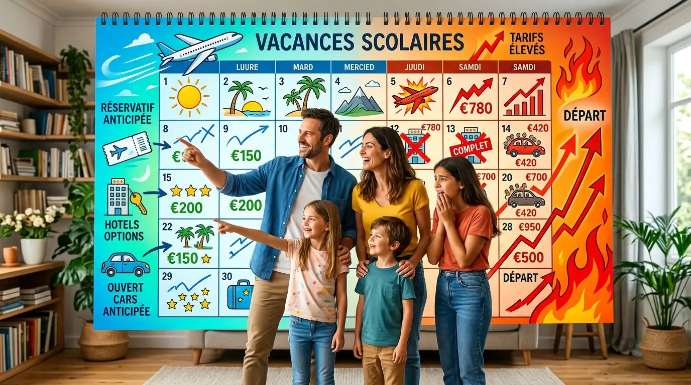 Quand réserver ses vacances scolaires pour payer moins cher ?